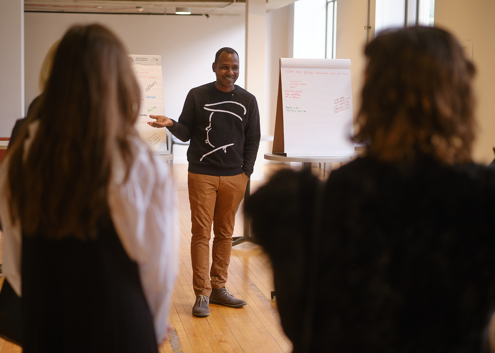 Ron Bronson leading a participatory design workshop